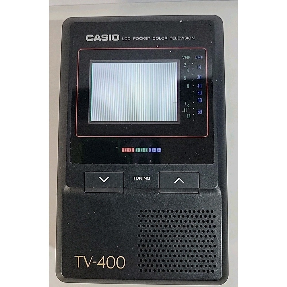 Vintage Casio TV-400 UHF VHF Pocket Color Television Japan